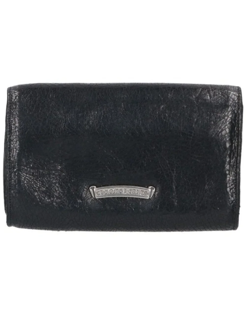 Chrome Hearts BS Flare Button Leather Wallet